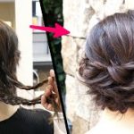 簡単！アイロンなし！編み込みと三つ編みで作る大人可愛いまとめ髪ヘアアレンジ！HOW TO: SIMPLE UPDO  |   easy hair tutorial| Updo Hairstyle