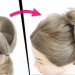 簡単！編まない！巻かない！くるりんぱだけ！可愛いルーズなお団子のヘアアレンジ！How to: Easy MESSY BUN | New Bun Hairstyle | Updo Hairstyle
