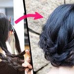 簡単！巻きなし！髪がロングの方オススメ！編み込みと三つ編みで作る可愛いまとめ髪アレンジ！HOW TO: SIMPLE UPDO  |  Quick and easy hair tutorial|