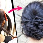簡単！アイロンなし！編まない！くるりんぱだけ！シンプルな可愛いまとめ髪ヘアアレンジ！SIMPLE UPDO  |   easy hair tutorial| Updo Hairstyle