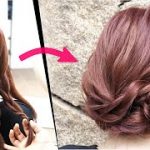 簡単！巻かなくてもできる！三つ編みとロープ編みで作る可愛いまとめ髪アレンジ！HOW TO: SIMPLE UPDO  |  hair tutorial| Updo Hairstyle