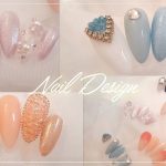 【nail design】Seria/DAISOパーツ使用💎簡単！韓国風ネイル💅🏻⑤パターン🌟さくっと見れます⏱