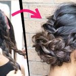 簡単！編み込みと三つ編みの大人可愛いまとめ髪のヘアアレンジ！SIMPLE UPDO | Quick and easy hair tutorial| Updo Hairstyle