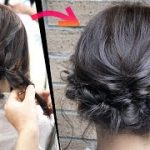 簡単！ミディアムの方オススメ！くるりんぱだけ！可愛いまとめ髪アレンジ！HOW TO: SIMPLE UPDO  |  hair tutorial| Updo Hairstyle