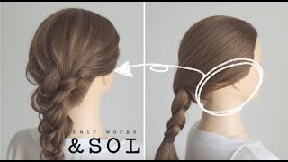 三つ編みにした髪が崩れない凄く簡単な解決法！How to easy way to keep braids from loosening.