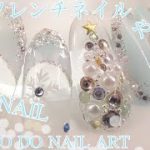 ジェルネイルのやり方　冬ネイルに！雪の結晶フレンチネイルHOW TO DO NAIL ART / Gel Nail Design 2019 / Amazing Nail art Design !