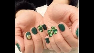 【ネイル】迷彩柄のカモフラージュネイルが可愛いネイルデザイン♡～Camouflage nail Cute Nail Design.