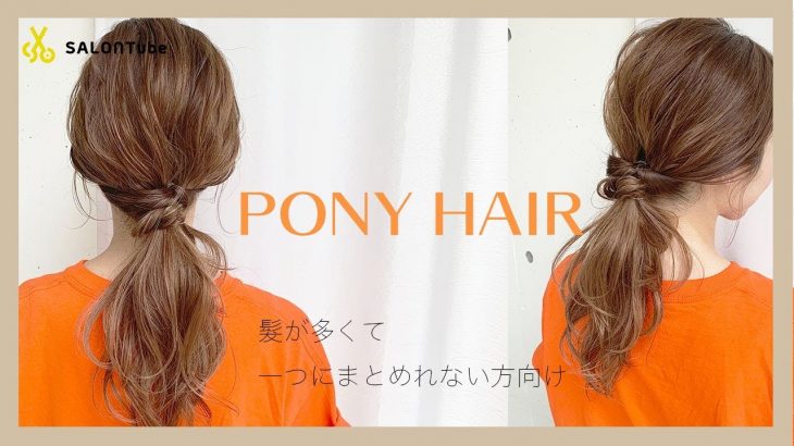 【ヘアアレンジ】髪の毛が多い人のヘアアレンジ MISAKI  SALONTube 渡邊義明