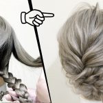簡単！アイロンなし！三つ編み２本！大人可愛いまとめ髪ヘアアレンジ！HOW TO: SIMPLE UPDO  |   easy hair tutorial| Updo Hairstyle