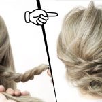 簡単！アイロンなし！ロープ編みをゴムで結んで引き出すだけ！大人可愛いまとめ髪ヘアアレンジ！SIMPLE UPDO  |  easy hair tutorial| Updo Hairstyle