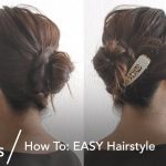 【ヘアアレンジ】How To: EASY Hairstyle これなら自分で出来る！すっきり可愛いまとめ髪