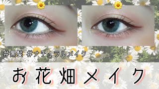 【アイメイク】お花畑メイク💐プチプラ｜URGLAM｜黒髪に合う＿Flower field Makeup【ナチュラルメイク】