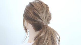[簡単アレンジ]普段使いできる大人女子のローポニーテール/ [Daily Hairstyle] Elegant Low Ponytail