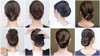【1分髪型】8種類 工程が少なく、ヘアピンもヘアゴムも必要最小限