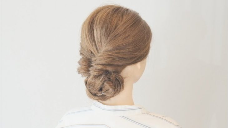 [髪が多い方にもオススメ]シンプルで簡単なまとめ髪/ Simple & Easy Hairstyle