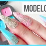 ソリッドジェルパレットで夏ネイルデザイン♪ MODELONES color cube summer nail art designs.