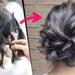 簡単！ボブ、ミディアムの方オススメ！くるりんぱとロープ編みで作る可愛いまとめ髪ヘアアレンジ！ SIMPLE UPDO  |   hair tutorial| Updo Hairstyle