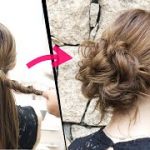 簡単！ねじるだけでできます！可愛いルーズなお団子ヘアアレンジ！How to: Easy MESSY BUN | New Bun Hairstyle | Updo Hairstyle