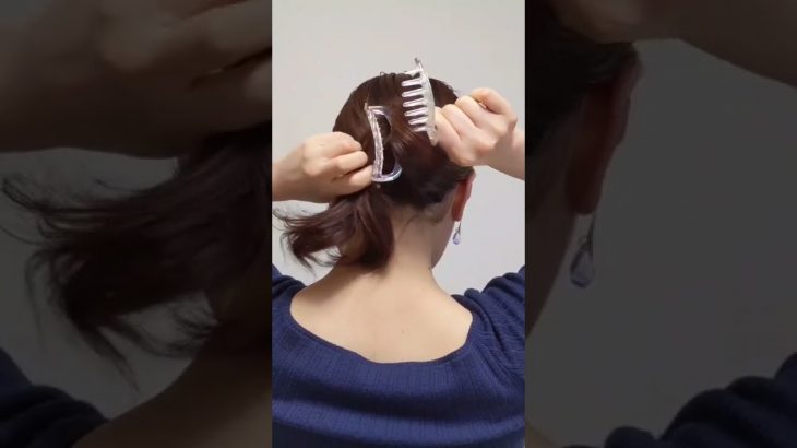 3coinsヘアクリップで垢抜けるまとめ髪♡簡単お洒落なヘアアレンジ│プチプラヘアアクセで可愛いアレンジ claw clip hairstyles #shorts #ヘアアレンジ