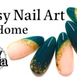 【簡単】セリアでグリーンクリスマスネイル | 大人可愛いフレンチネイル 【Easy Nail Art At Home】
