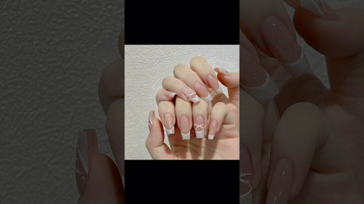 French manicure nails #ネイル #ネイルチップ #ネイルデザイン #nails #ジェルネイル #フレンチネイル #frenchnails #frenchmanicure