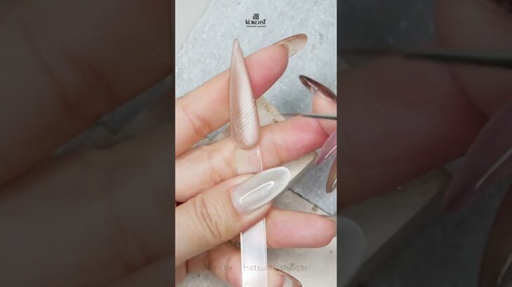 デザインガラス風サテンマグ✨／KOKOIST Satin Magnet Series  #nails #マグネットネイル #nailart #ネイル