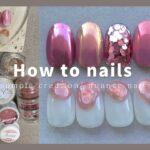 nuance nail.ピンク素材ネイル/奥行きオーロラデザイン│How to do nails