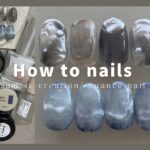 nuance nail.透け感ブラックネイル/じゅわ〜っと滲みデザイン│How to do nails