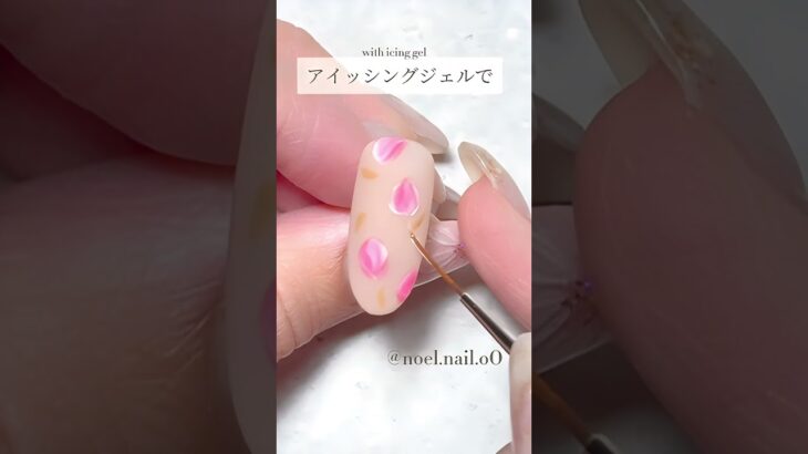 チューリップネイルhow to お花ネイル 書き方 やり方 ネイルアート ネイルデザイン #セルフネイル #フラワーネイル #春ネイル