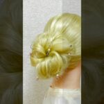 Hair Piercing Hairstyle 1 week Idol Hair ヘアピアス ヘアスタイル(Thursday) まとめ髪カールシニヨン #shorts #short