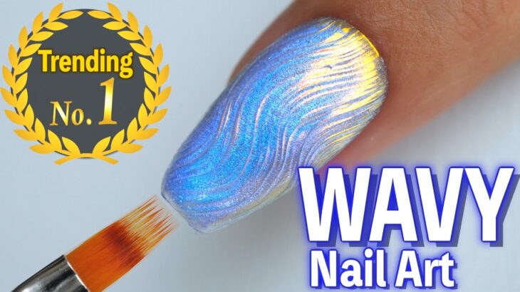 The Hottest Nail Art “WAVY NAILS” Tutorial💅Shaggy Design【ASKA NAILS】