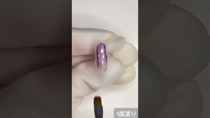 linogel リノジェル カラージェル63C clear purple クリアパープル #nailart #nails #nail