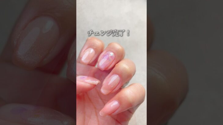 あじさいネイル❤️ちゅるんカラーでやってみた😍 #ジェルネイルデザイン #セルフネイル #nails #ジェルネイル #100均ネイル