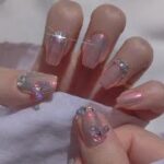 【self nail 】pink nails