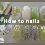 nuance nail.グリーンニュアンスネイル│How to do nails