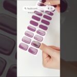 NG200233 Purple gel nail sticker semi cured gel nail strips #nails #gelnails