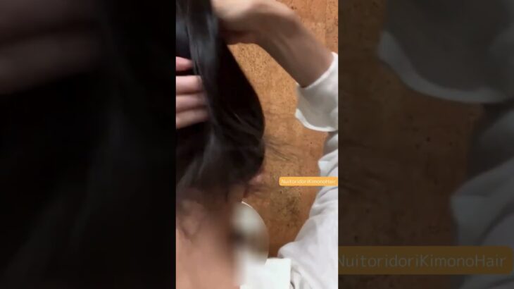 【和髪結上げ】着物ヘアアレンジ 自分で出来る着物の髪型 ロング、セミロング