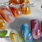 【Nail Art】大人気のプラネットマグネットを使ったジェルネイルアート＜Small Planet＞／Gel nail art using the popular planet magnet