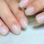 【簡単💅セルフネイル】100均カラージェル、ホロで、ショートネイルにも！オパールネイル。Opal Nail Design.