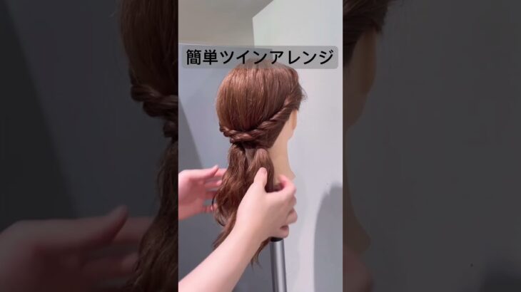 簡単ツインアレンジ✨#short #shorts #shortvideo #ヘアアレンジ #おすすめ #まとめ髪 #簡単ヘアアレンジ #hair #hairstyle #ツインテール