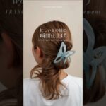 ヘアクリップアレンジ【忙しい夏の朝に瞬間仕上げ】#ヘアーアレンジ #ヘアアレンジ動画 #ヘアアレンジ #まとめ髪