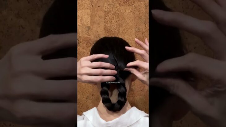 【超簡単 超ロングもできるシニヨン】とてもシンプルな方法 着物ヘアアレンジ 自分でできる簡単着物の髪型 セルフヘアスタイル ロング セミロング  KimonoHairstyle まとめ髪  #まとめ髪