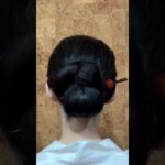 【シンプル シニヨン】 自分で出来る簡単着物の髪型 着物ヘアアレンジ セルフヘアスタイル KimonoHairstyle 和髪 #セルフ #簡単ヘアアレンジ #まとめ髪