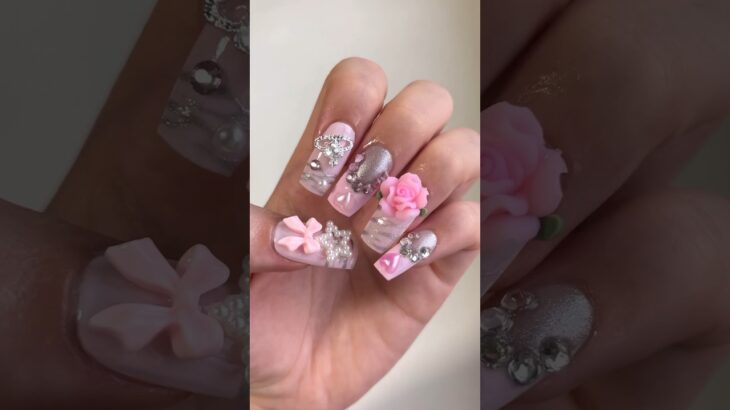 姫ギャルネイル🫶🏻💕💖#shorts #asmr #nails #nailart #gelnails