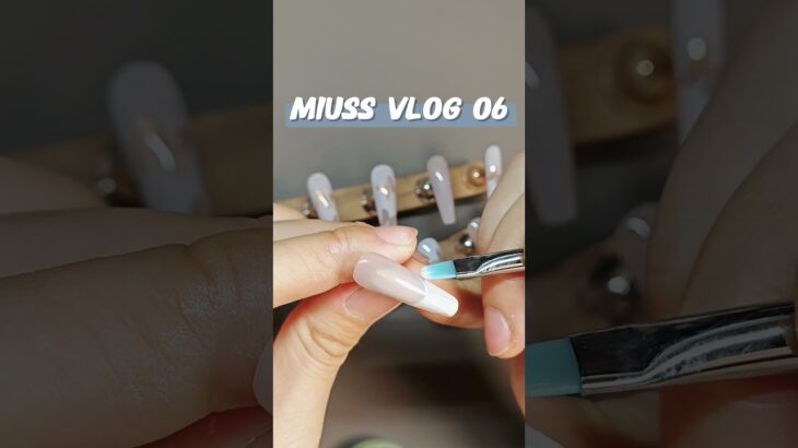 Challenge Vlog 06 french long nail  #nails #nailsnailsnails #naildesigns #trendynails #pressonnails