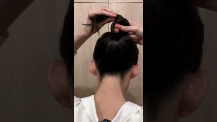 【3分こんなに簡単に出来てしまった】半くるりんぱで着物ヘアアレンジ 自分でできる簡単着物の髪型 セルフヘアスタイル ロング セミロングKimonoHairstyle まとめ髪 #hairstyle