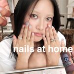 最近始めたジェルネイルしていくよ💅🏻初心者でもできる激かわネイル⭐︎ I❤️ME,フレンチ,ドット