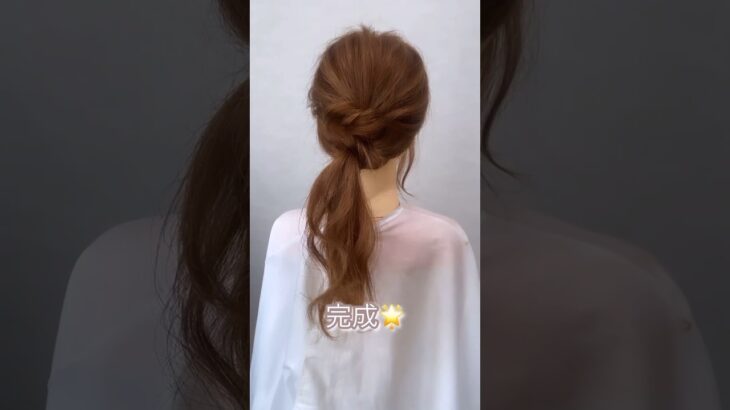 【ピンなし❣️】でつくる映えポニーアレンジ♪flulu by Tsugumi#簡単ヘアアレンジ #セルフヘアアレンジ #ポニーテール #まとめ髪 #くるりんぱ