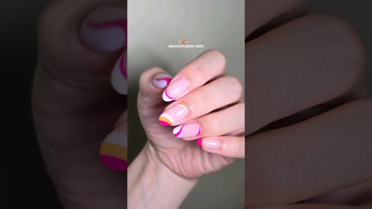 abstract pink nail✨️🌺🍑