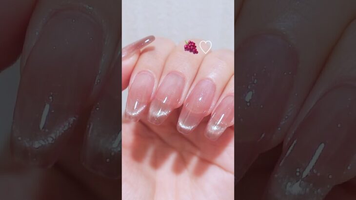 【秋ネイル】マグネットフレンチネイル🍇♡ #ジェルネイル#セルフネイル#ネイル#ネイルデザイン#nails #SHEIN#nailart #マグネットネイル #秋ネイル